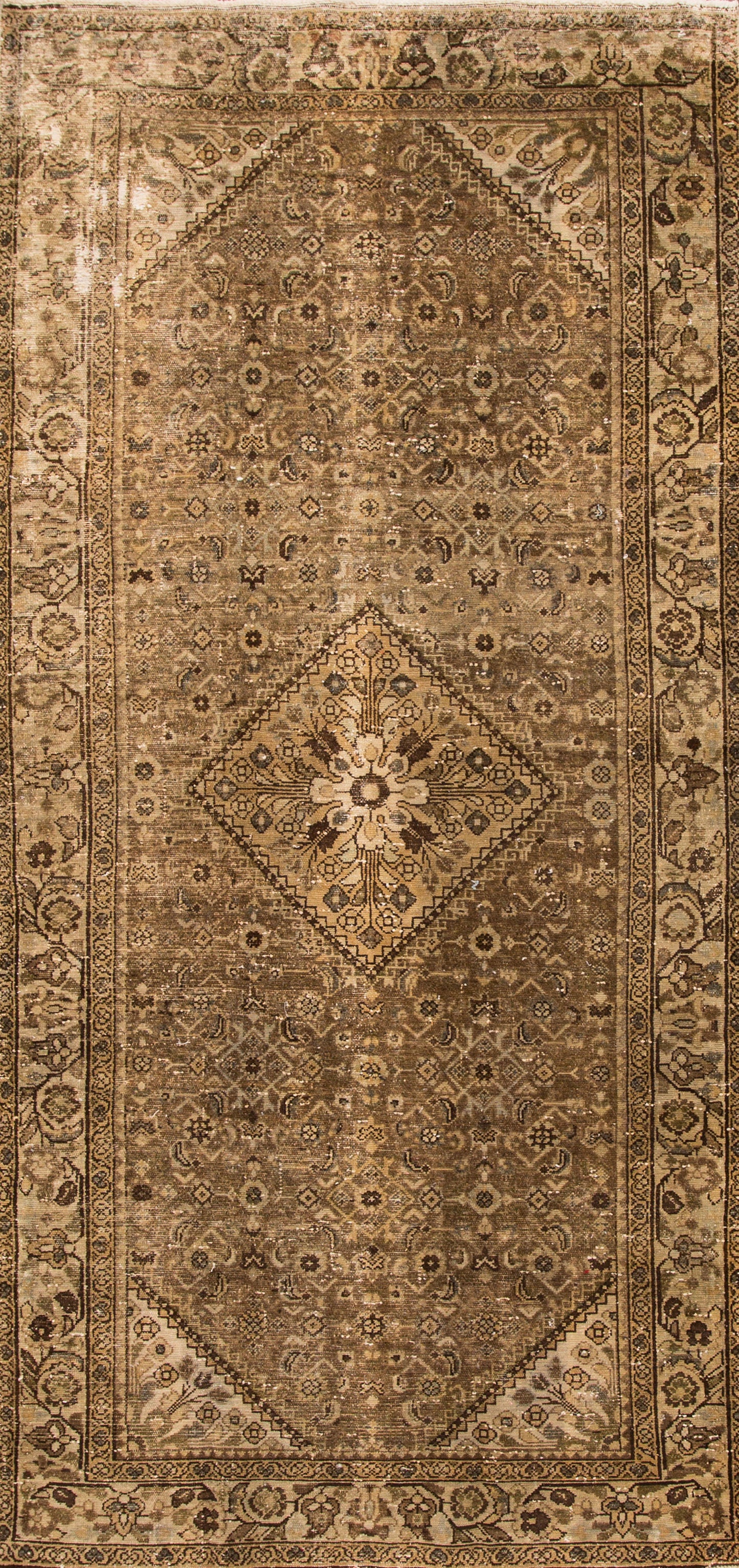 Vintage Persian Mahal Rug - 5'1" x 10'8"