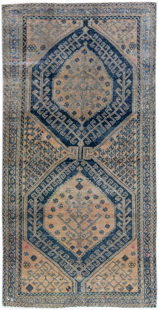 Vintage Persian Handmade Rug - 5'2" x 10'