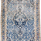 Handmade Persian Blue Wool Rug - 4' x 6'5"