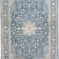 Luxurious Blue Kashan Wool Rug - 9'4'' x 13'9''