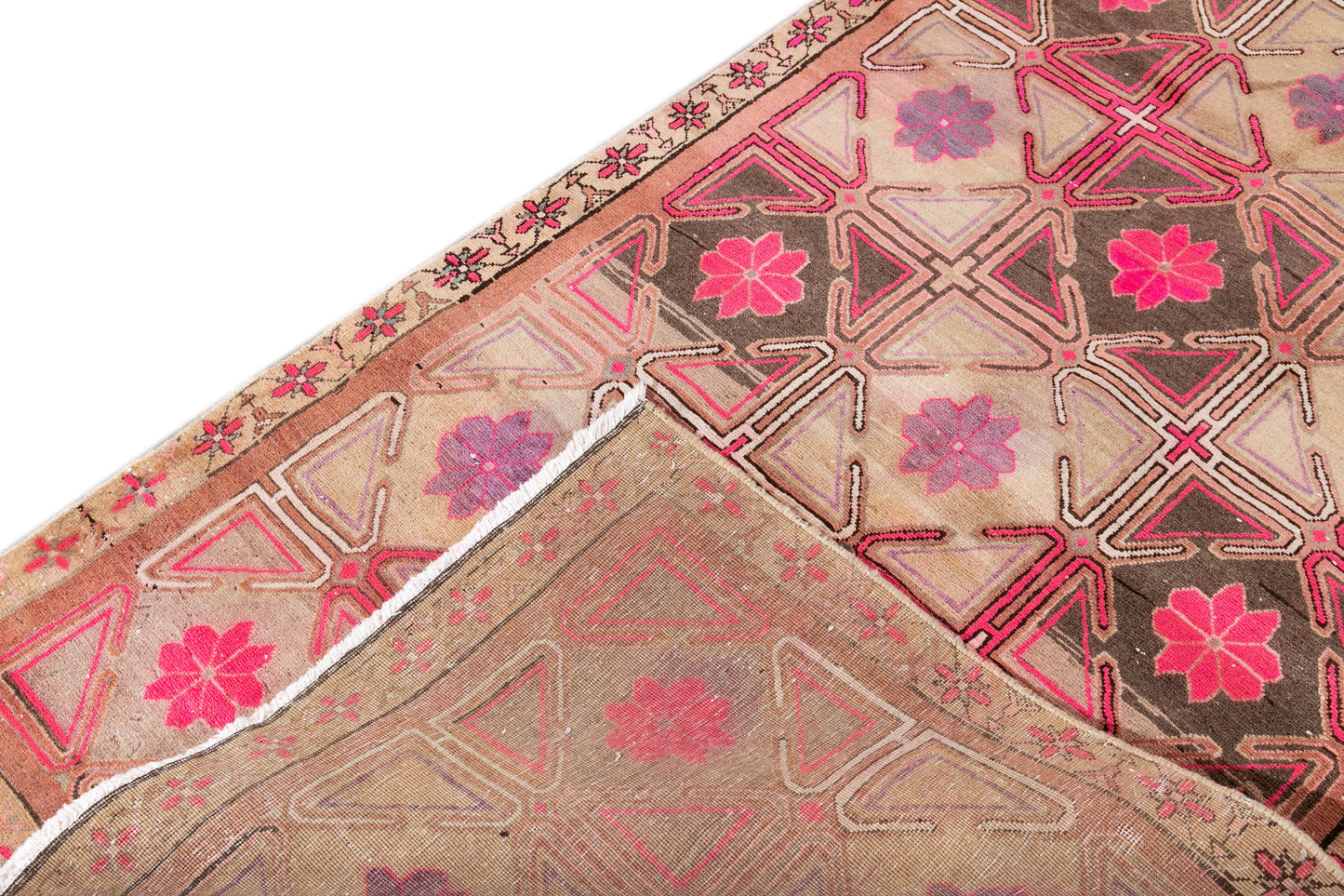 Vintage Persian Handmade Runner - 3'7" x 9'9"