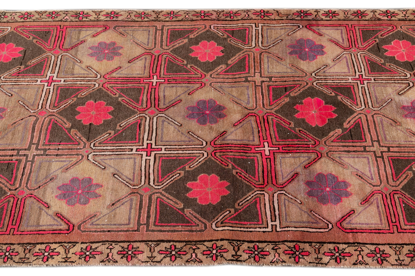 Vintage Persian Handmade Runner - 3'7" x 9'9"