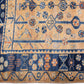 Beautiful blue and beige handknotted wool rug