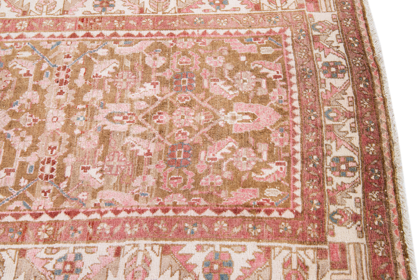 Red Persian Wool Runner Rug - 3'6'' x 13'2''