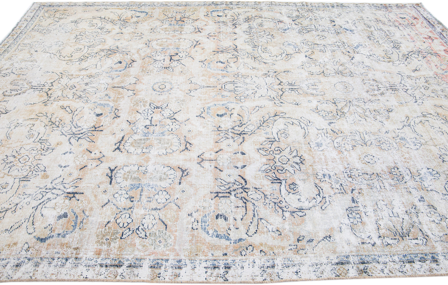 One-of-a-Kind Handmade Mahal Wool Rug - 8'3'' x 11'6''