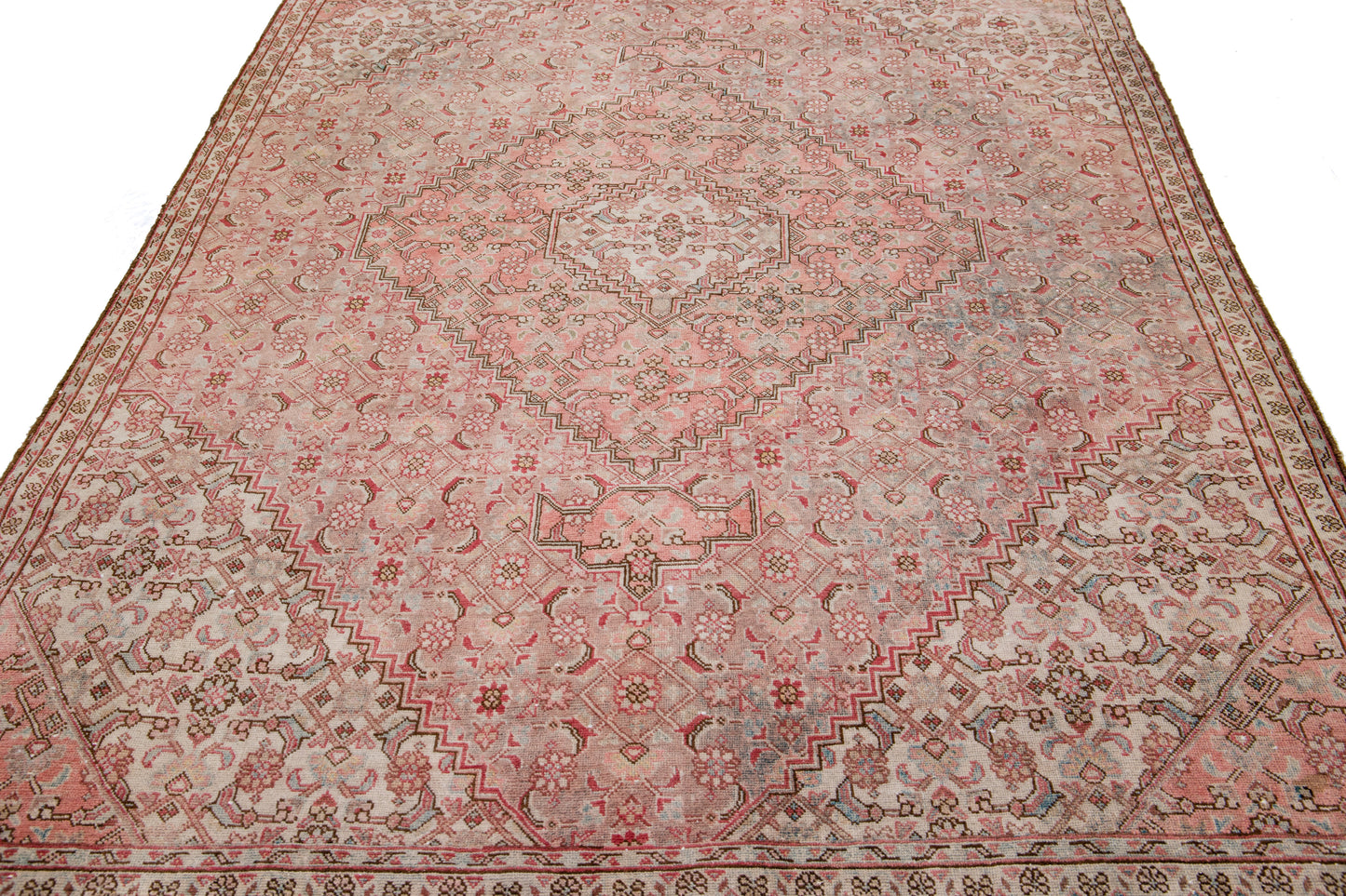 Elegant Red Tabriz Wool Rug - 6'7'' x 8'11''