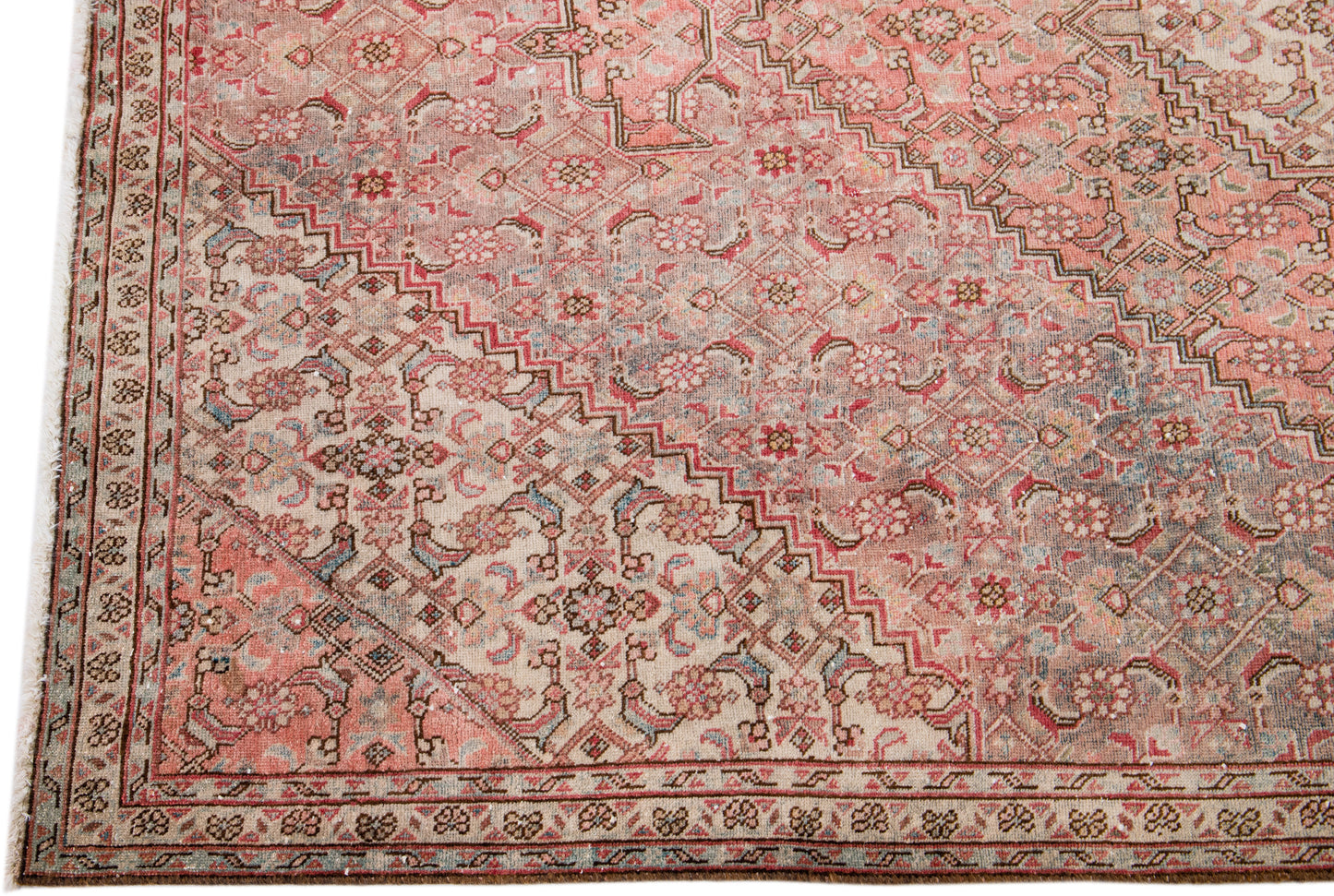 Elegant Red Tabriz Wool Rug - 6'7'' x 8'11''