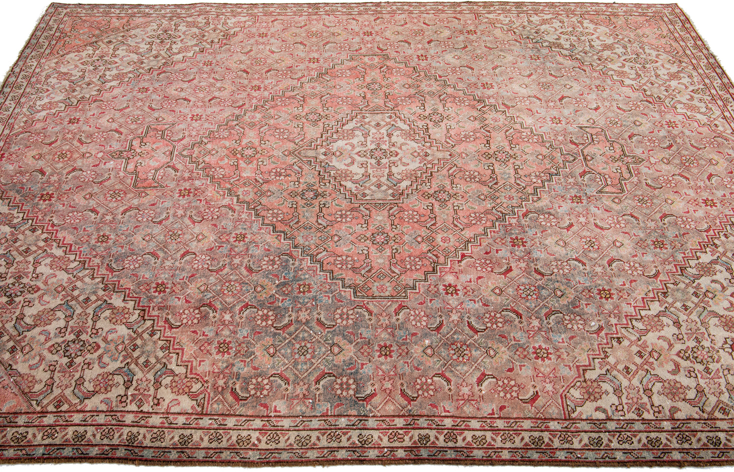 Elegant Red Tabriz Wool Rug - 6'7'' x 8'11''