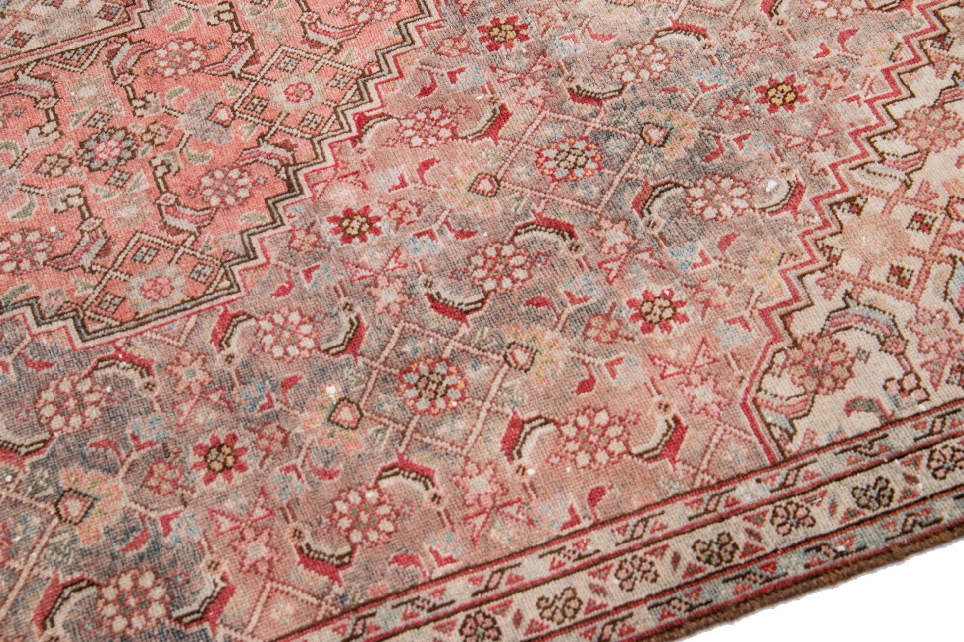 Elegant Red Tabriz Wool Rug - 6'7'' x 8'11''