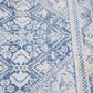 Blue and White Wool Rug - 4'2" x 6'5"