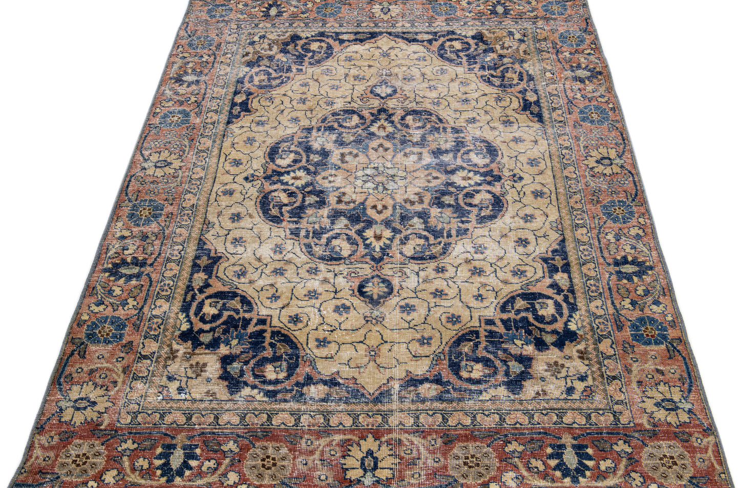 Vintage Persian Handmade Rug - 4'4" x 6'3"