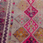 Vintage Turkish Geometric Wool Runner - 3' x 11'4"