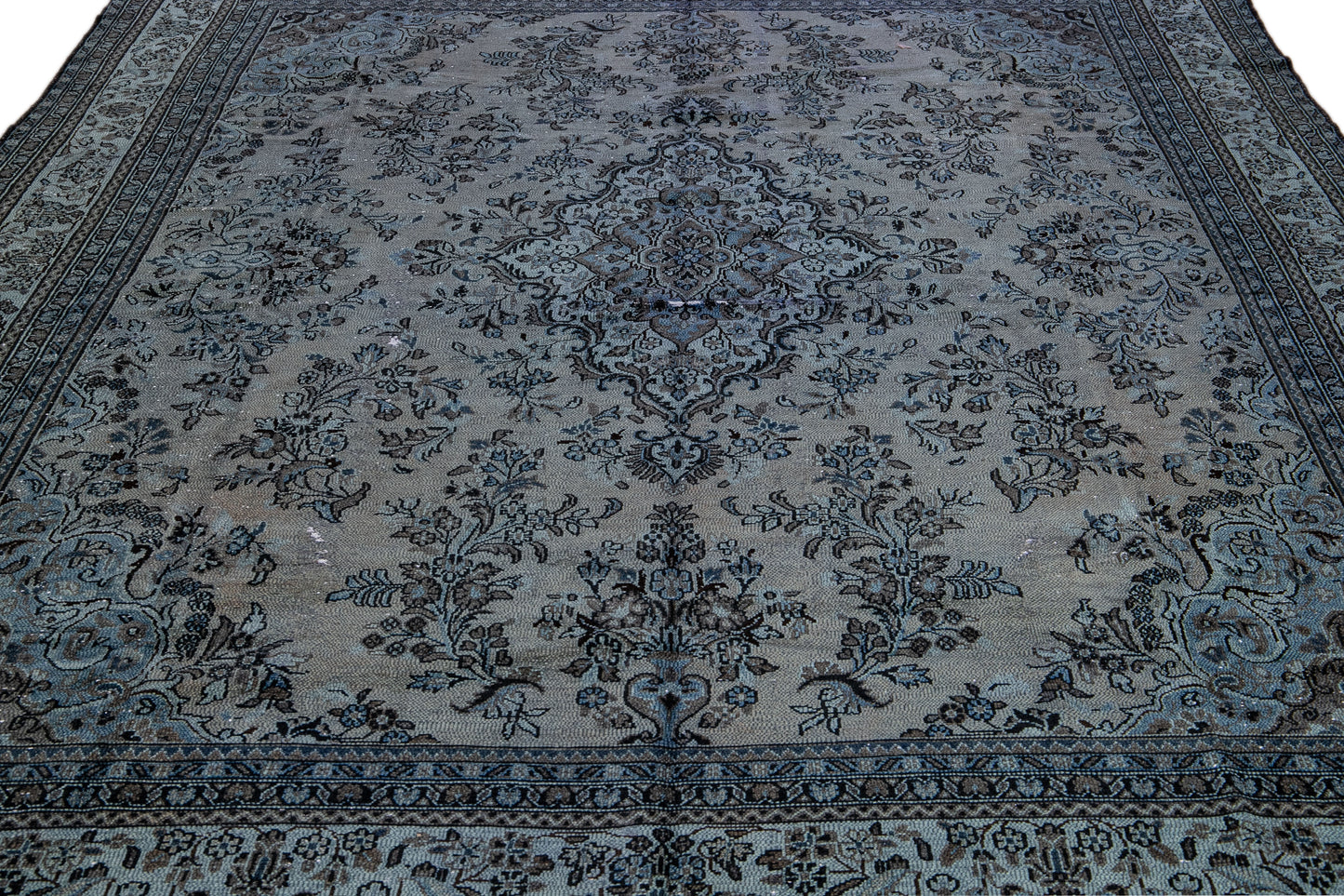 Vintage Persian Shabby Chic Wool Rug - 10'3'' x 13'5'