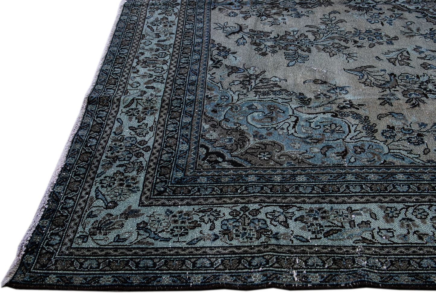 Vintage Persian Shabby Chic Wool Rug - 10'3'' x 13'5'