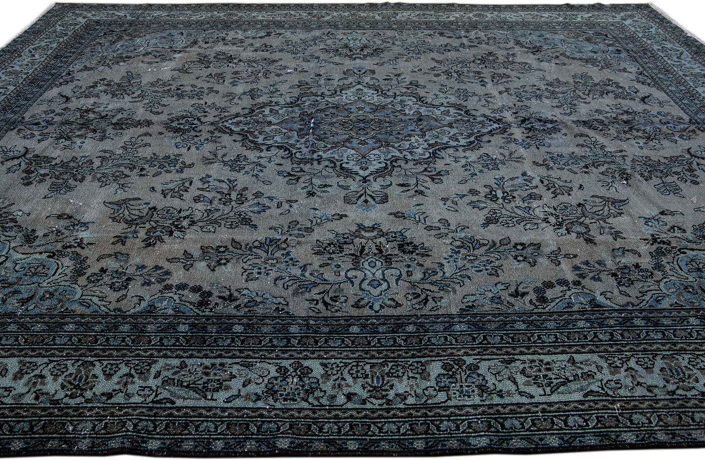 Vintage Persian Shabby Chic Wool Rug - 10'3'' x 13'5'