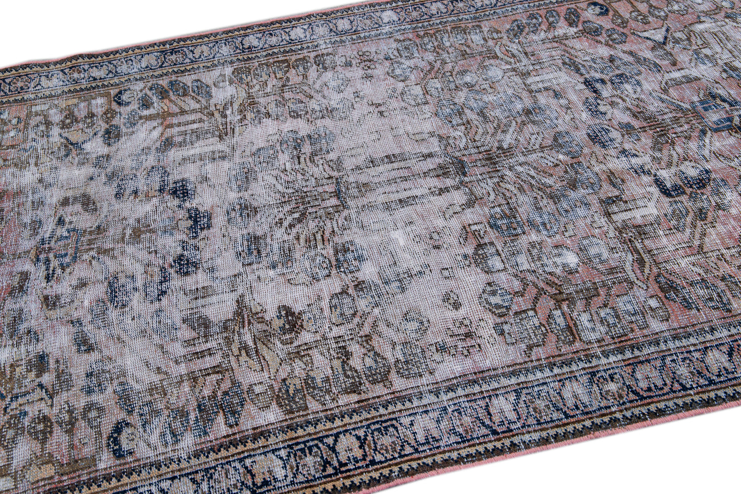 Vintage Distressed Persian Rug - 4' x 6'3"