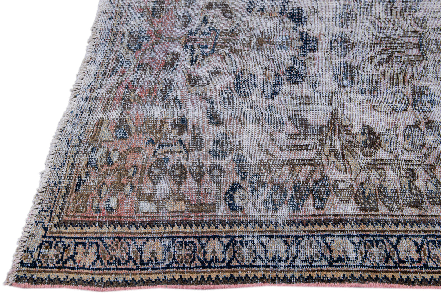 Vintage Distressed Persian Rug - 4' x 6'3"