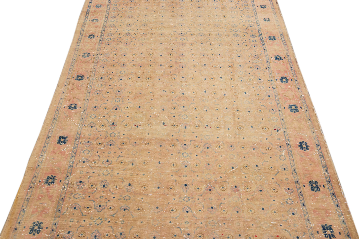 Vintage Distressed Wool Rug - 4'3“ x 9'5”