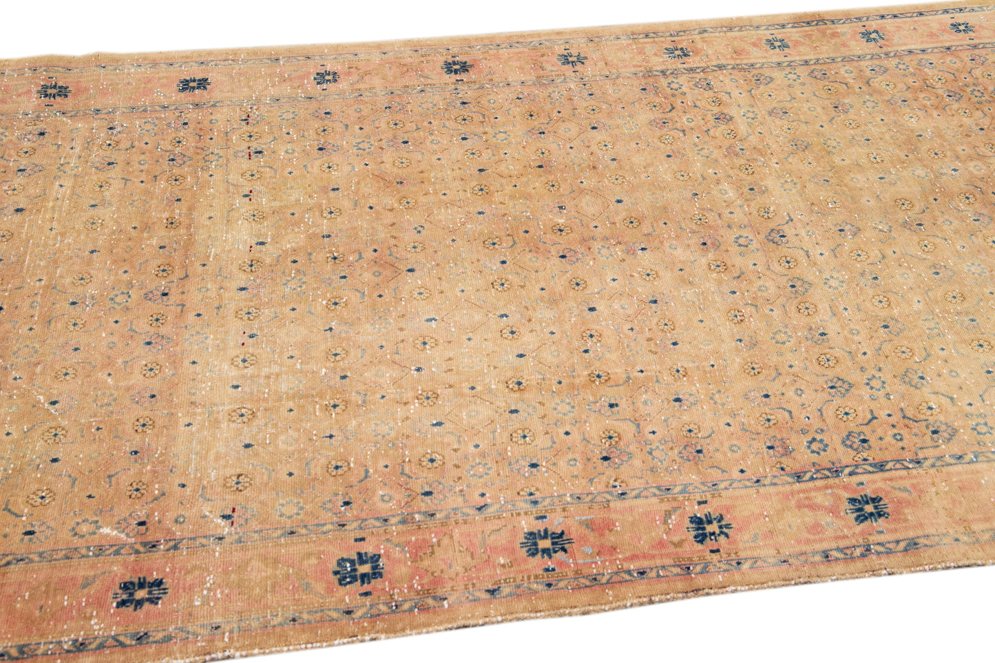 Vintage Distressed Wool Rug - 4'3“ x 9'5”