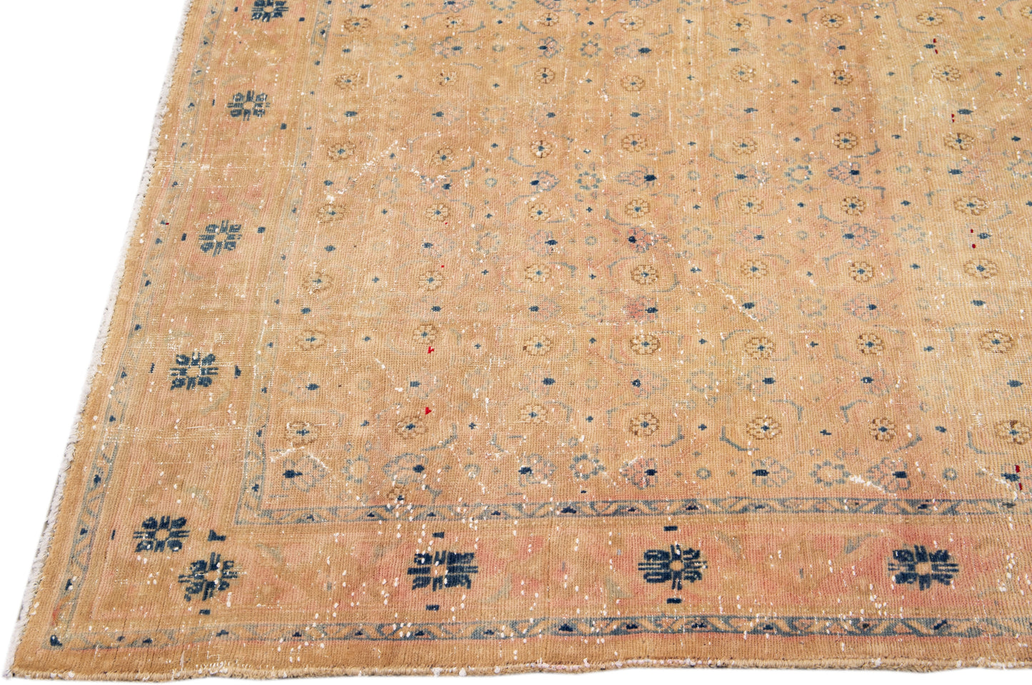 Vintage Distressed Wool Rug - 4'3“ x 9'5”