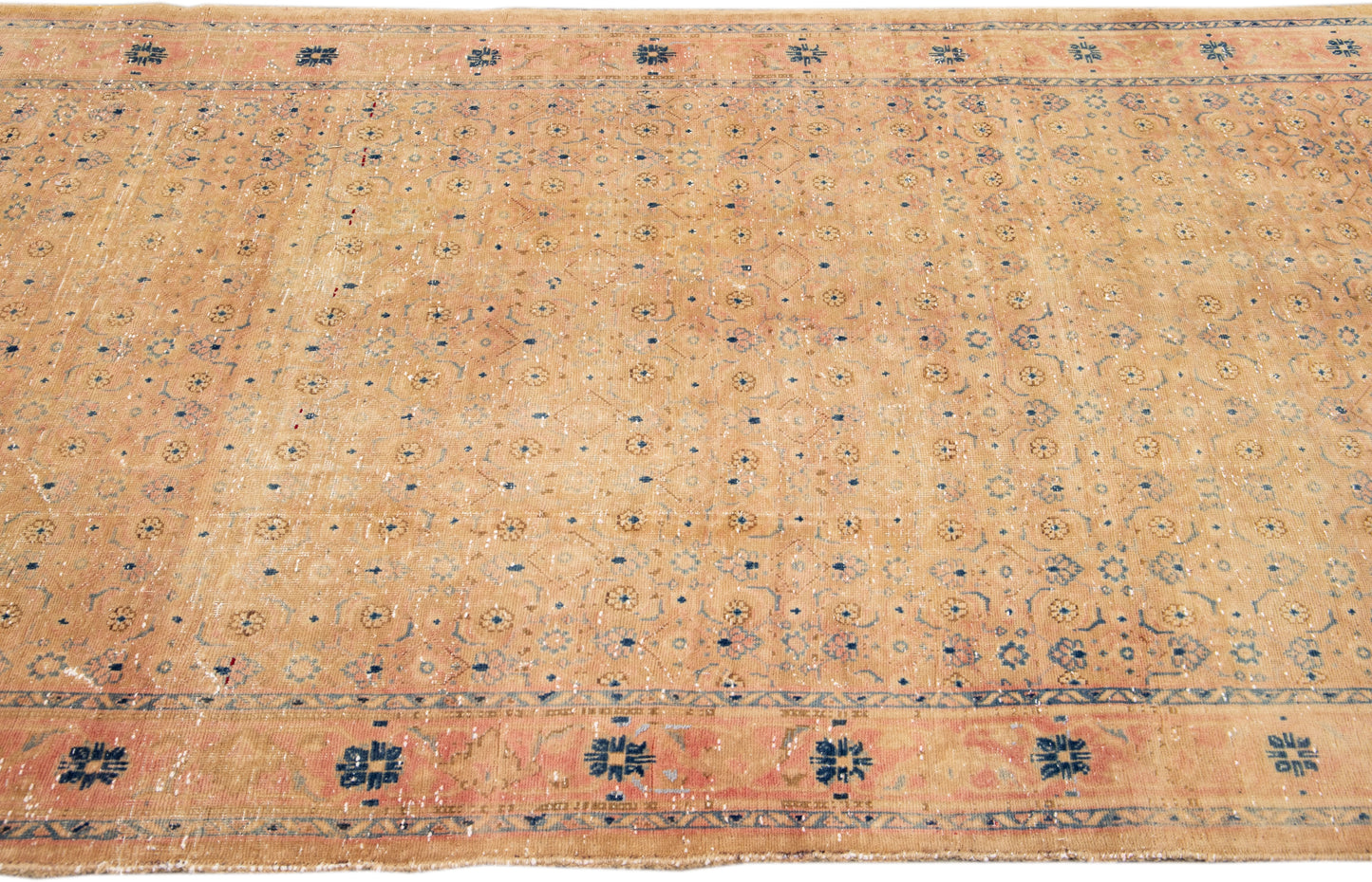 Vintage Distressed Wool Rug - 4'3“ x 9'5”