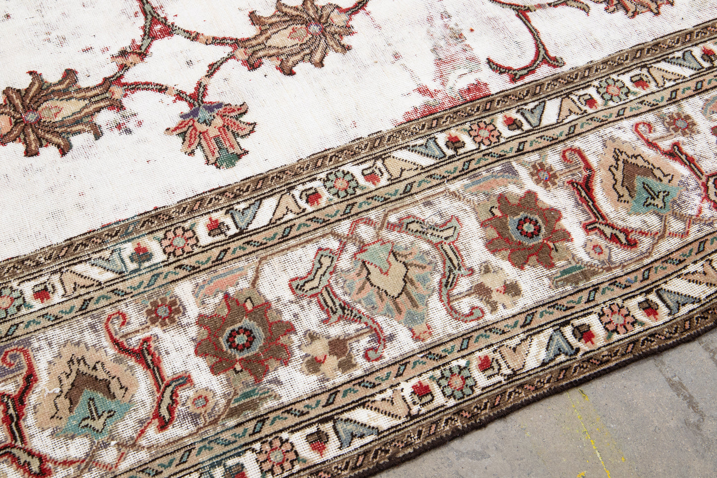 Vintage Persian Distressed Rug - 9'7'' x 12'8"