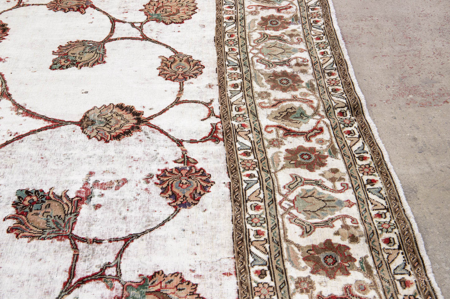 Vintage Persian Distressed Rug - 9'7'' x 12'8"