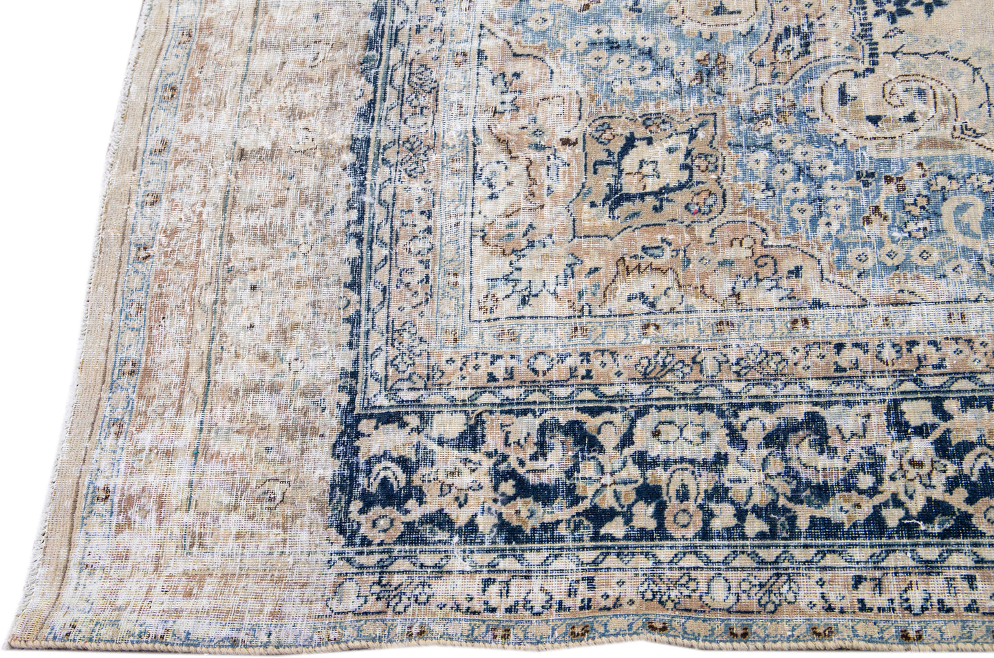 Vintage Distressed Persian Handmade Rug - 9'5'' x 12'8''