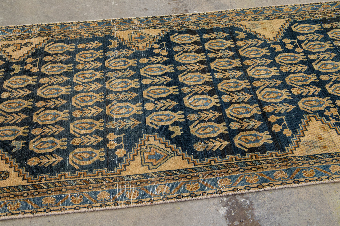 Vintage Persian Handmade Runner - 3'8'' x 15'10"