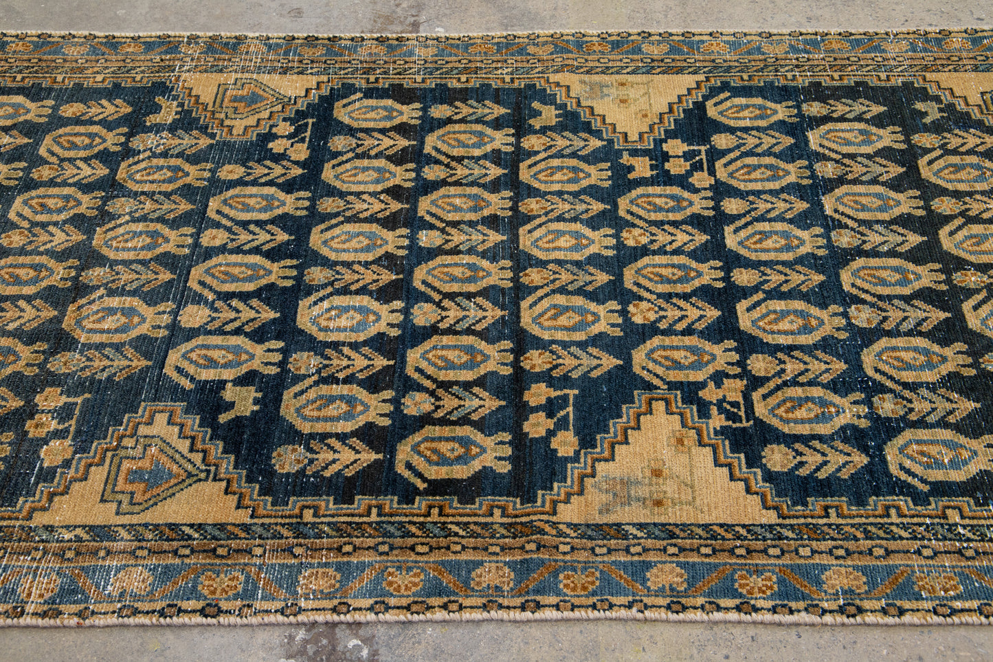 Vintage Persian Handmade Runner - 3'8'' x 15'10"