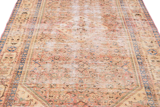 Vintage Persian Malayer Wool Rug - 5'1" x 10'