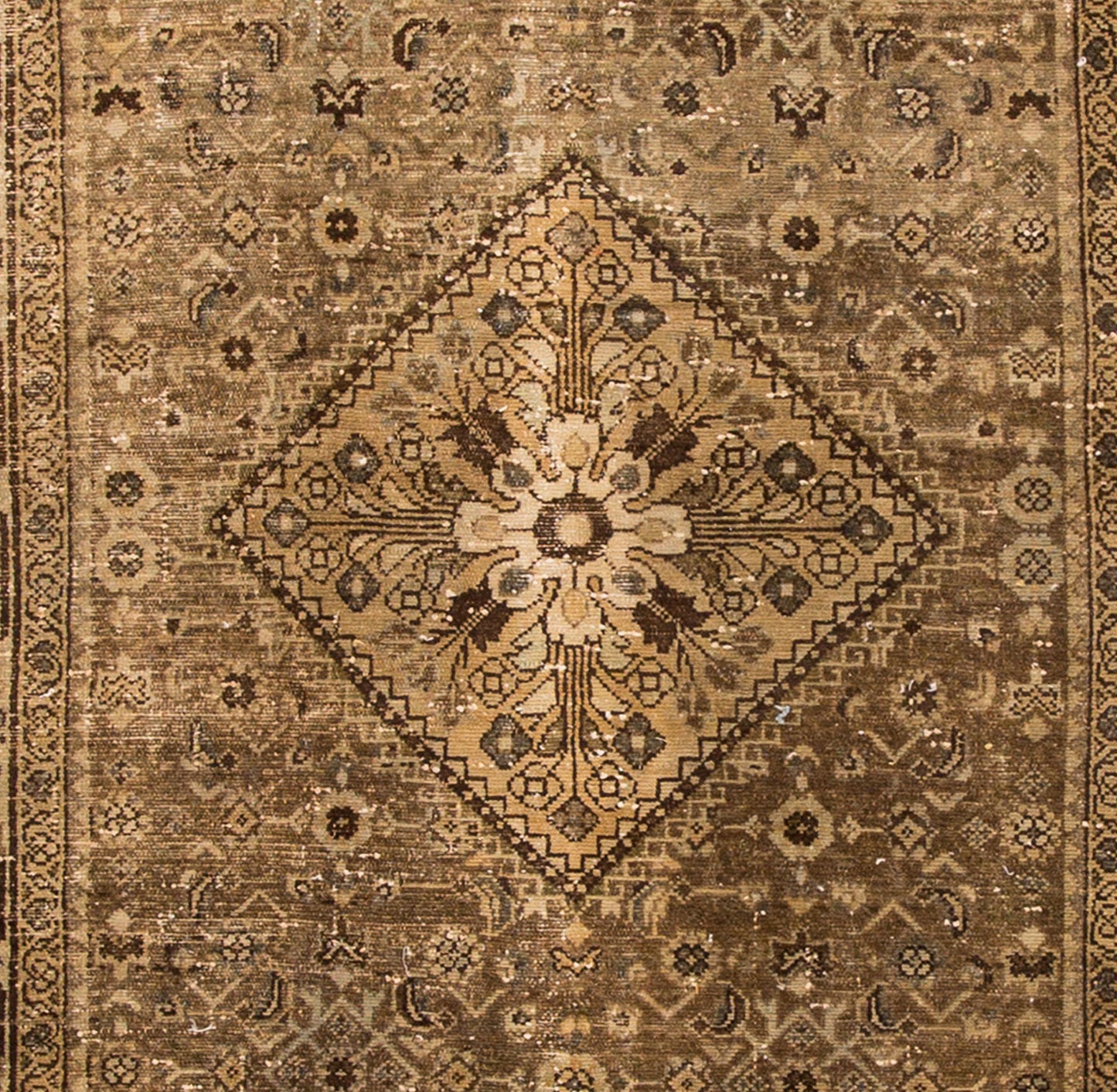 Vintage Persian Mahal Rug - 5'1" x 10'8"