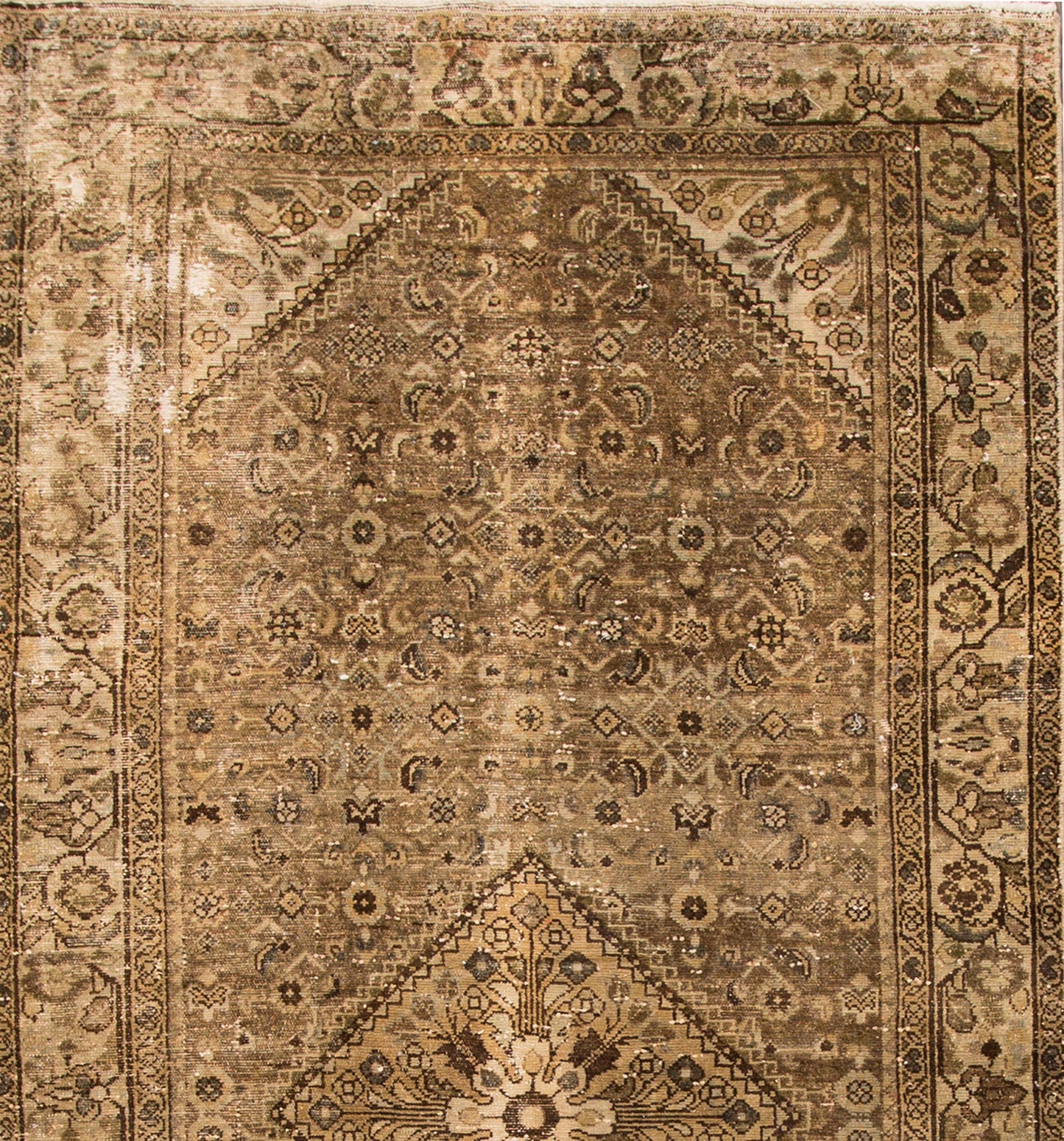 Vintage Persian Mahal Rug - 5'1" x 10'8"