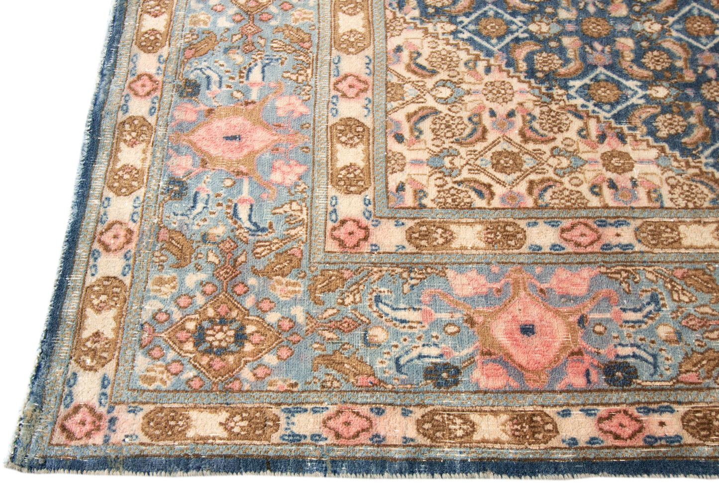 Vintage Persian Distressed Rug - 7' x 9'9"