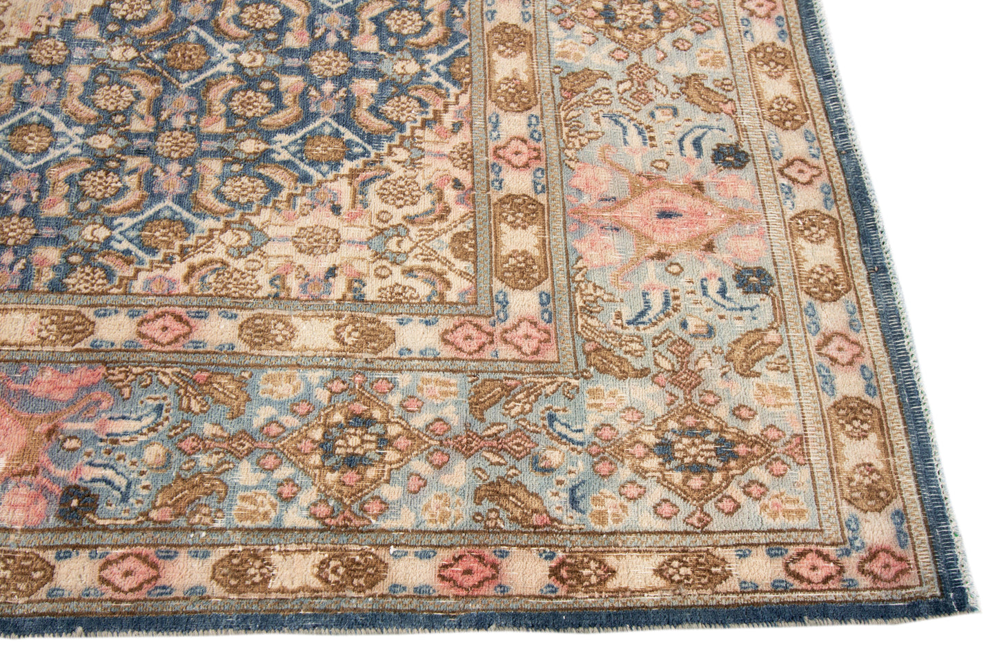 Vintage Persian Distressed Rug - 7' x 9'9"