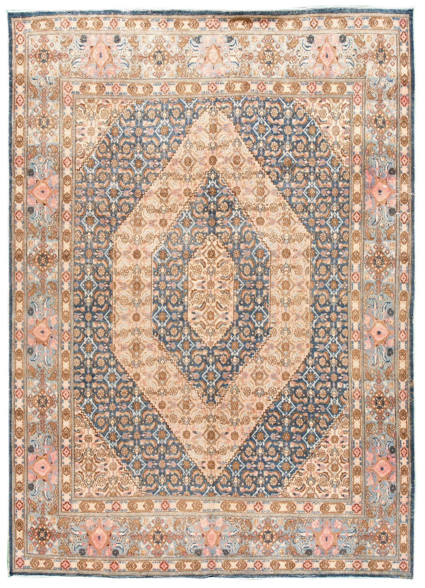 Vintage Persian Distressed Rug - 7' x 9'9"